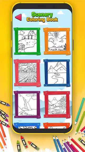 Scenery Coloring Book Screenshot3