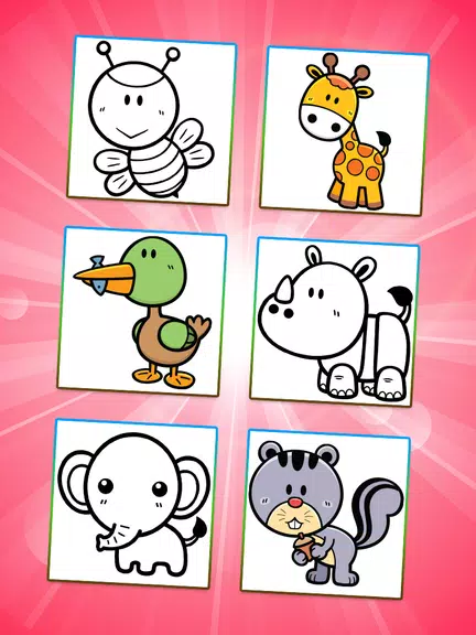 Coloring Games: Color Animals Screenshot1