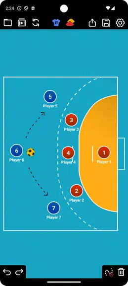 Coach Tactic Board: Handball Screenshot3