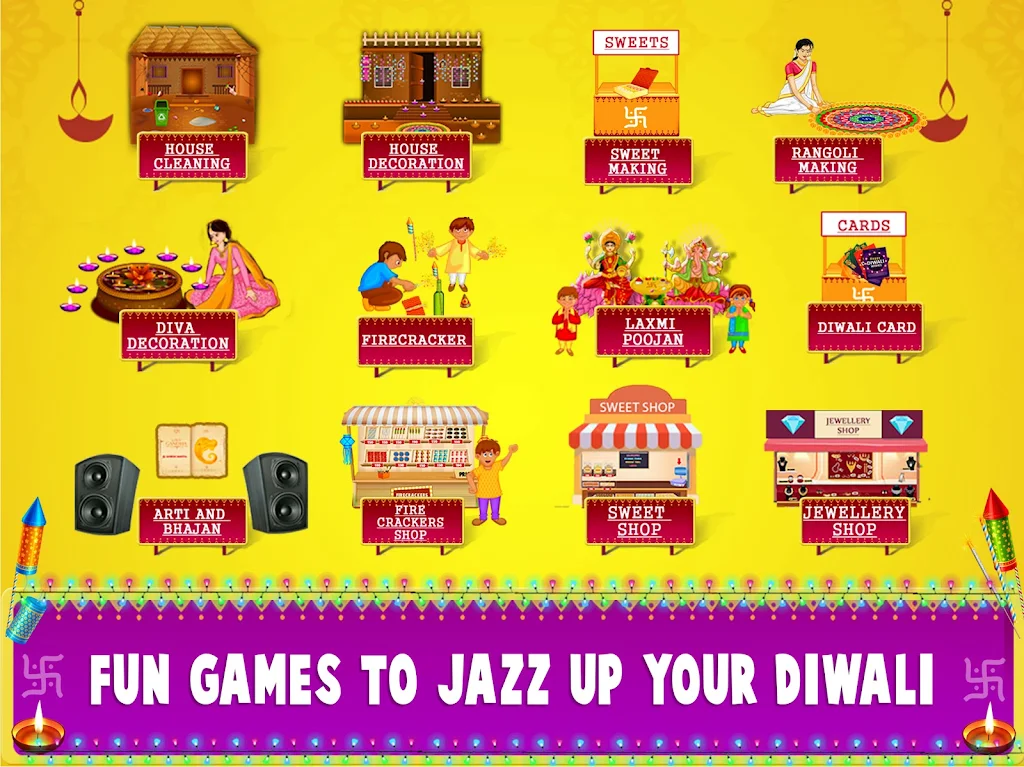 Indian Fashion Diwali Games Screenshot2