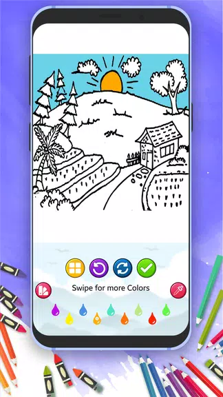 Scenery Coloring Book Screenshot4