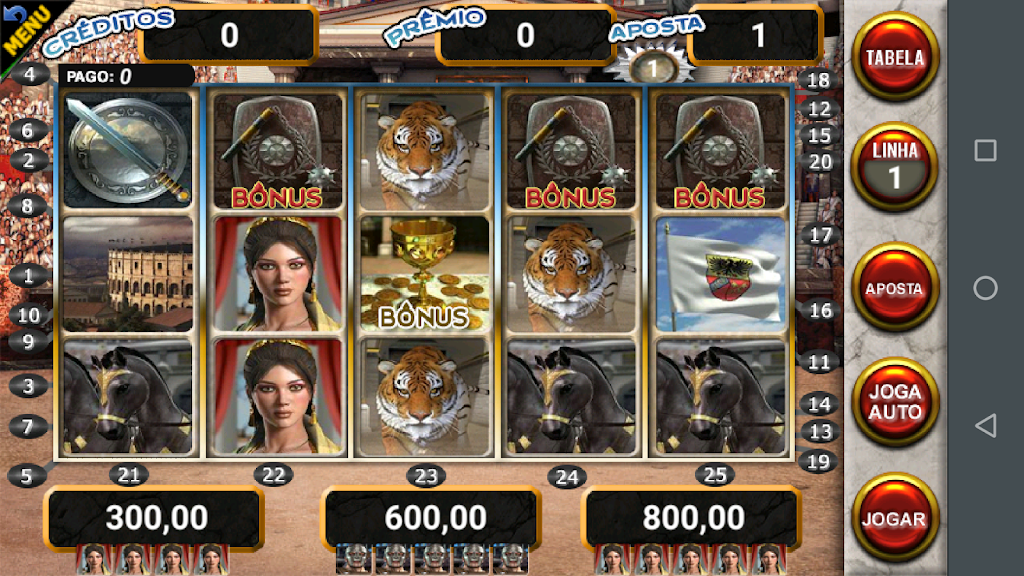 Gladiador Slot Caça Níquel Screenshot1