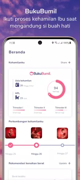 BukuBumil - Pregnancy Tracker Screenshot1