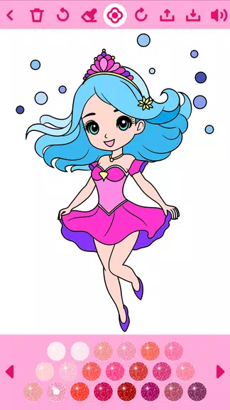 Princess Coloring Book offline Screenshot2