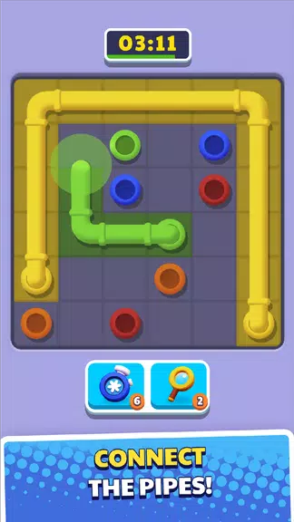 Connect Pipe! Color Line Game Screenshot1