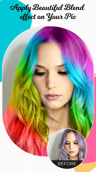 Hair Color Changer Editor Screenshot4