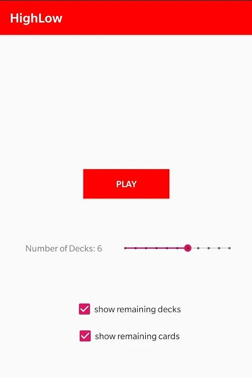 HighLow - BlackJack Screenshot1