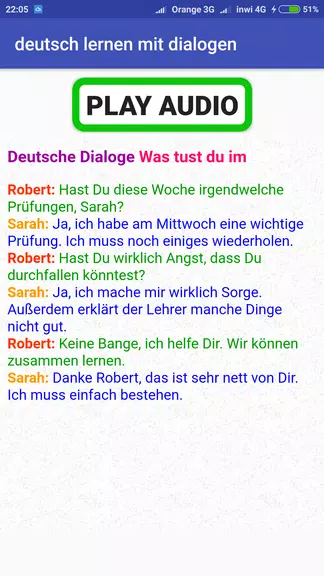 deutsch lernen durch hören  A1 Screenshot2