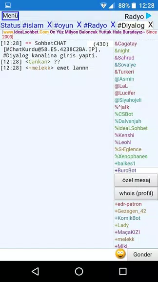 ChatKurdu Mobil Sohbet Screenshot2