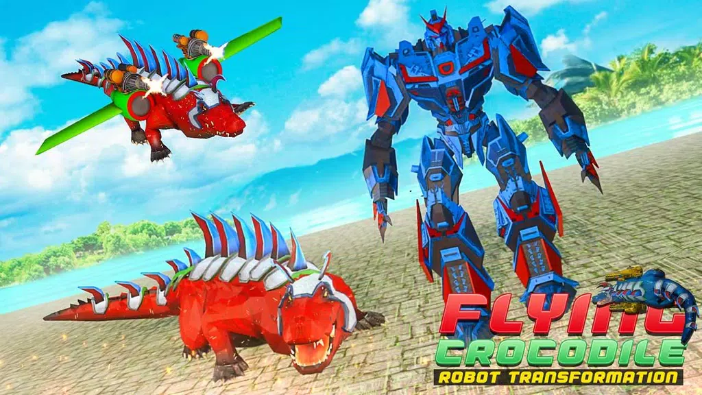 Flying Crocodile Robot Transformation Game Screenshot1