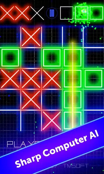 Tic Tac Toe Glow by TMSOFT Screenshot3