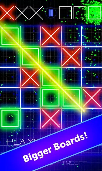 Tic Tac Toe Glow by TMSOFT Screenshot2