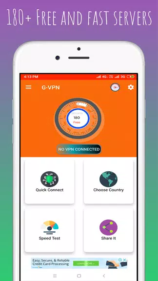 G-VPN - Betternet Hotspot VPN & Private Browser Screenshot1