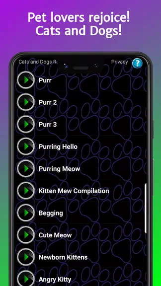 Cats and Dogs Ringtones Screenshot1