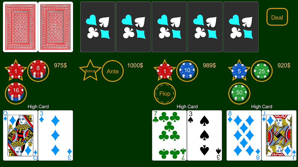 Poker Bonus Texas Hold'em Screenshot2