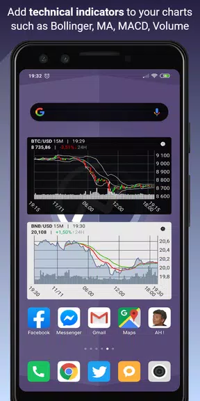 CryptoCharts Widget - Bitcoin Screenshot2