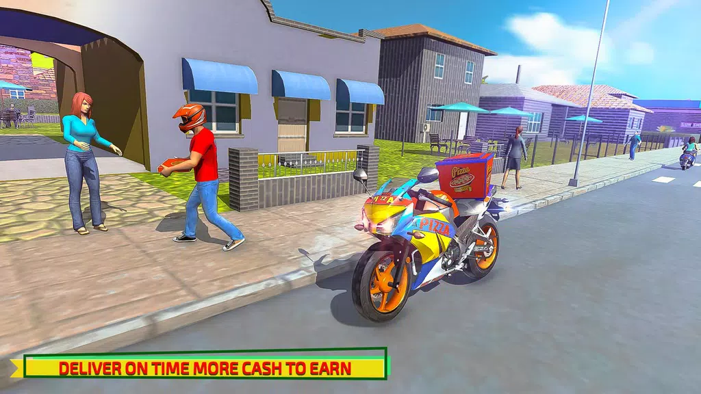 Hot Pizza Delivery Bike Boy Screenshot2