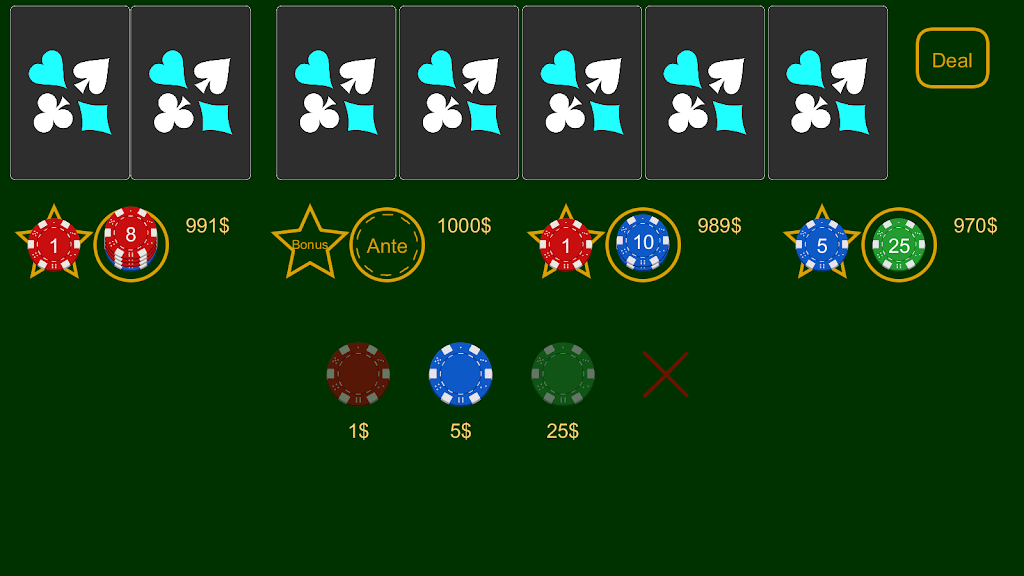 Poker Bonus Texas Hold'em Screenshot1