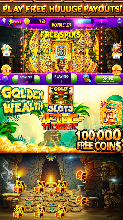 Slots! Azetc Gold Treasures Vegas Slot machines Screenshot2