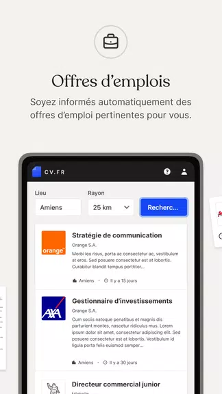 CV.fr : Créer un CV pro Screenshot3