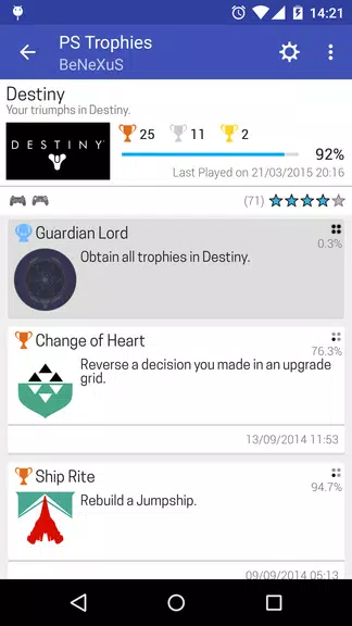 PS Trophies Lite Screenshot3