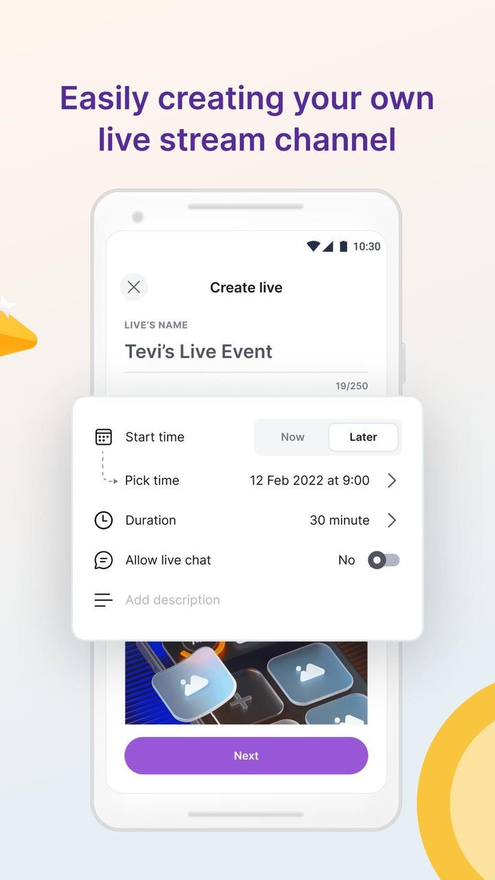 Tevi - Private Live Streaming Screenshot3