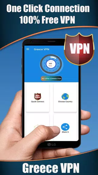 Greece VPN - Get Fast & Free Greece IP Screenshot1