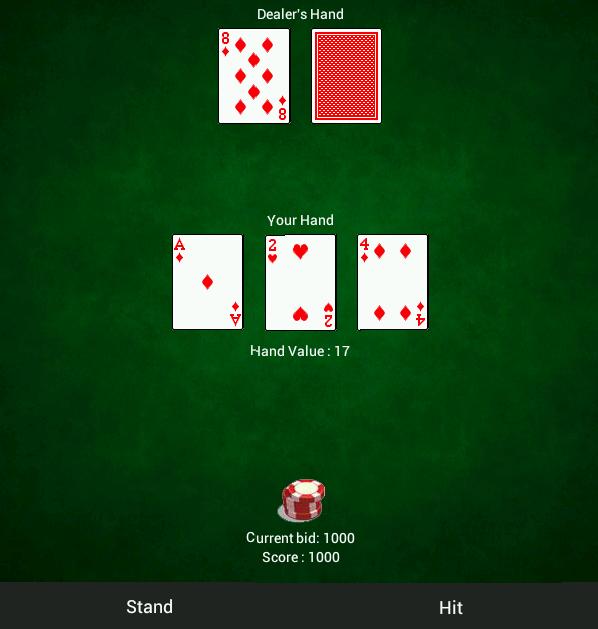 Play21 Blackjack Screenshot1