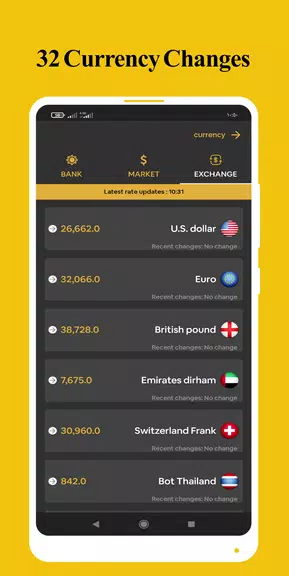 Currency and gold prices Screenshot2