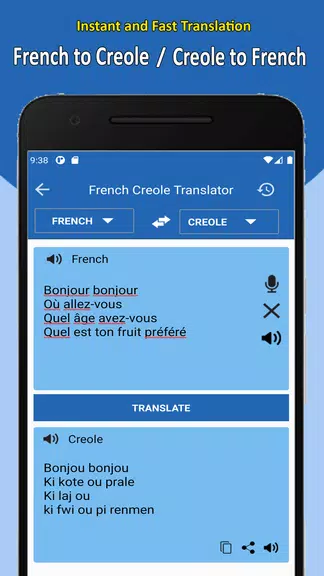 French Creole Translator Screenshot2