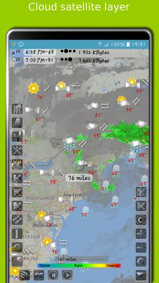 Doppler storm radar - eMap HDF Screenshot2