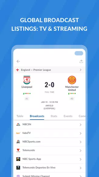 Live Soccer TV: Scores & Stats Screenshot3