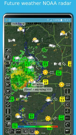 Doppler storm radar - eMap HDF Screenshot1