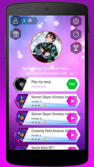 Kimetsu Demon Slayer Tiles Hop Screenshot1