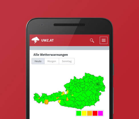 UWZ Österreich: Gewitter Sturm Screenshot1