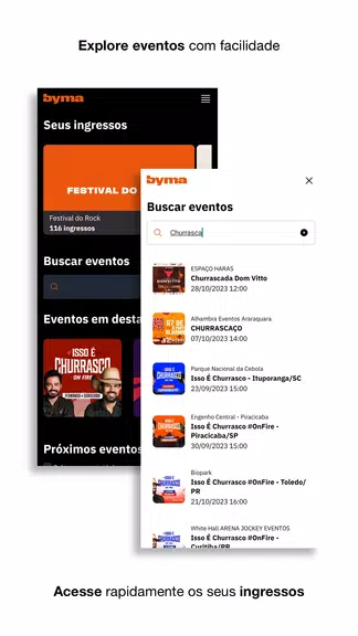 Byma - Ingressos para eventos Screenshot1