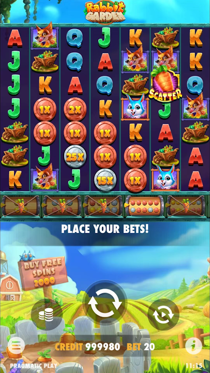 Rabbit Garden Slots Screenshot2