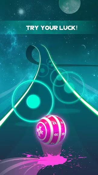 Dancing Neon Ball: Rush Road Screenshot1