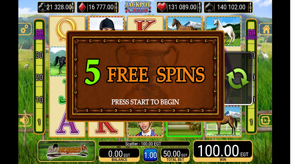 50 Horses Slot Screenshot2