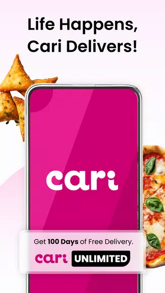 Cari: The best food delivered Screenshot1