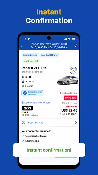 EconomyBookings Car Rental Screenshot3