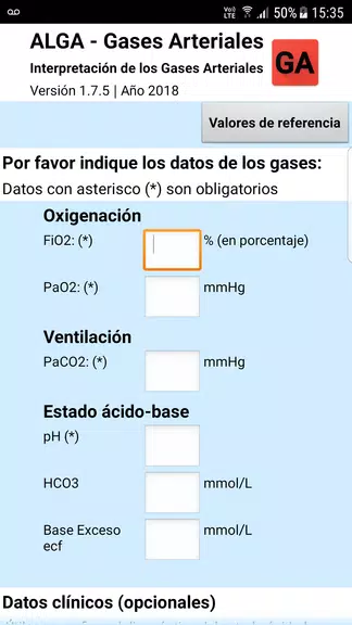 ALGA - Gases Arteriales Screenshot1