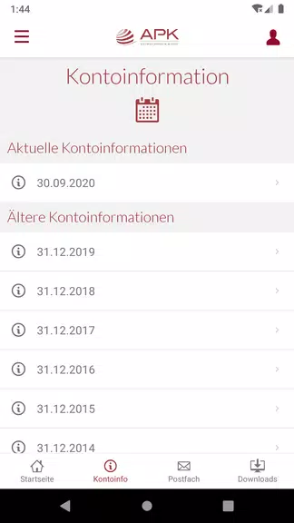 APK Vorsorgekasse Screenshot3