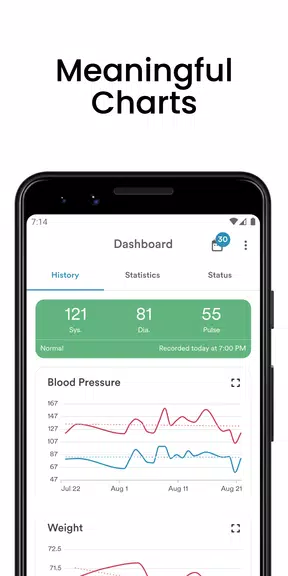 AVAX Blood Pressure Diary Screenshot1