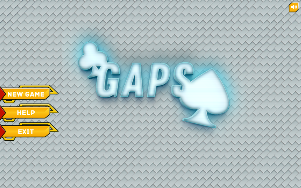 Gaps solitaire Dark cards Screenshot4