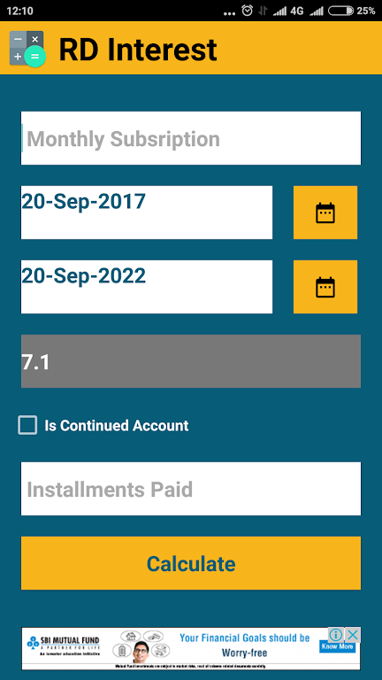 Postoffice Interest Calculator Screenshot3