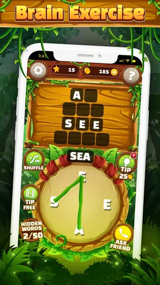 Word Jungle: Word Games Puzzle Screenshot2