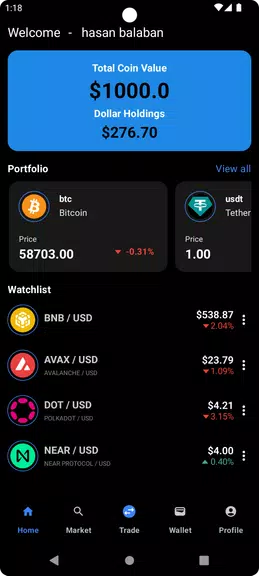 Market Trade -  Simulation Screenshot1