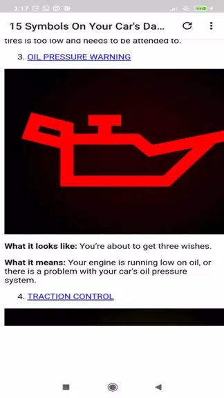 Car dashboard symbols Screenshot2