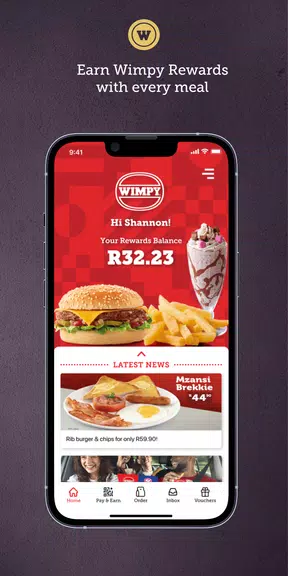 Wimpy Rewards App Screenshot1